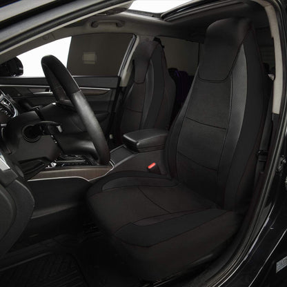 Vehicle seat cover — Carbon fiber air mesh fabric for low high back bucket seats