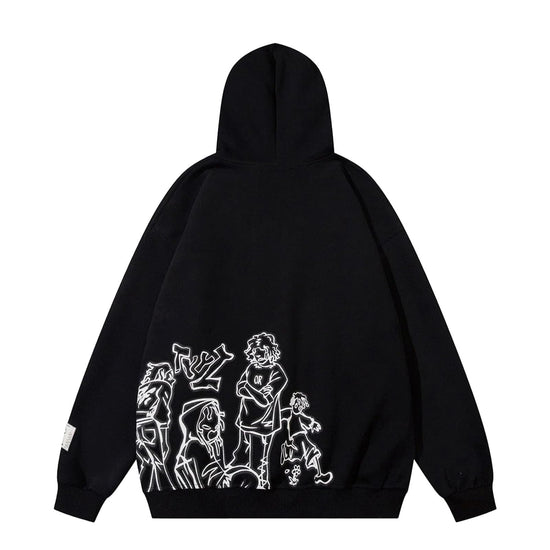 Aelfric Eden sweatshirt — Oversized hoodie with cartoon character print