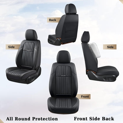 Coverado seat covers — waterproof nappa leather car seat covers for front seats