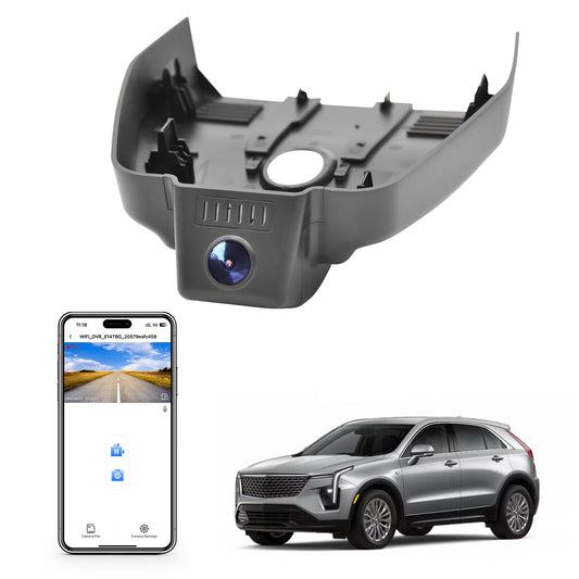 Mangoal 4K dash cam with UHD 2160P video and WiFi for Cadillac XT4 2024 2025