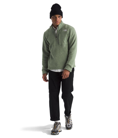 THE NORTH FACE men's coat — quarter zip design with chest pocket