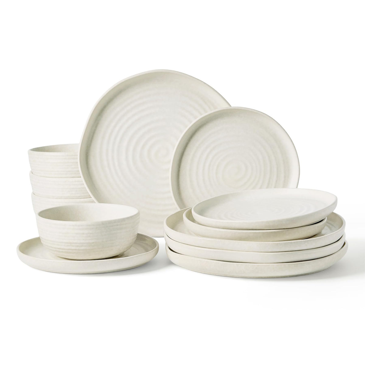 Famiware dinnerware set - Milkyway collection with 12, 18, or 24 pieces
