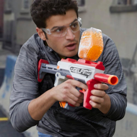 Nerf Pro Gelfire blaster with 10,000 rounds and rechargeable battery