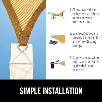 Shade sail — Heavy duty UV protection and breathable design by Gorilla Grip