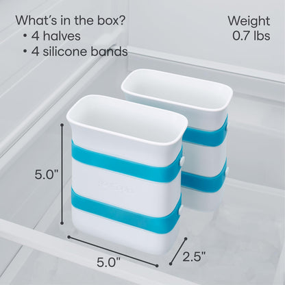 YouCopia freezer food block maker — creates uniform food blocks for easy storage and use.
