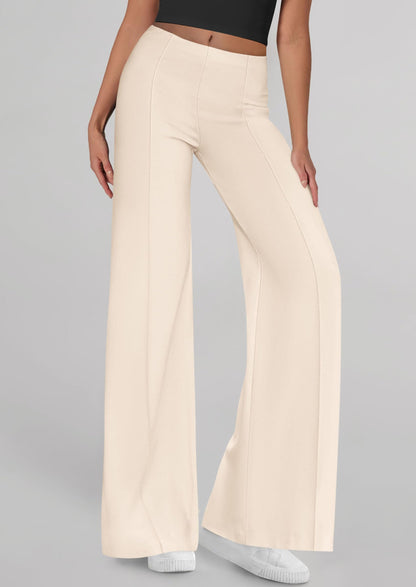 PRETTYGARDEN wide leg palazzo pants - high waisted trousers for casual wear