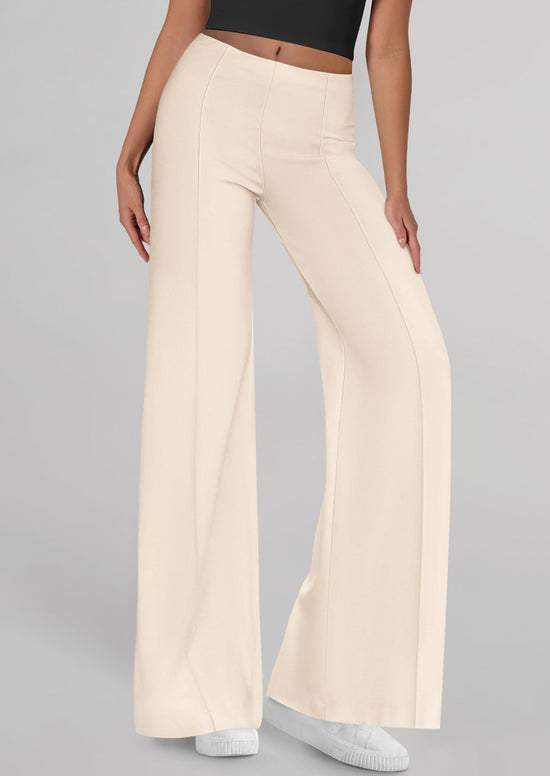 PRETTYGARDEN women's wide leg palazzo pants — high waisted dressy lounge trousers