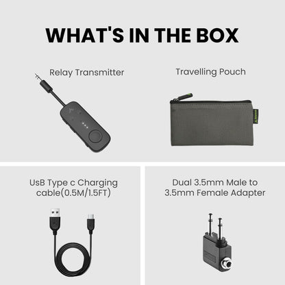 Avantree Relay — Bluetooth 5.3 adapter with aptX Adaptive support and AUX jack