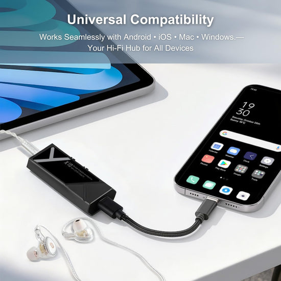 Surfans X10 headphone amplifier — portable DAC with balanced outputs and high power