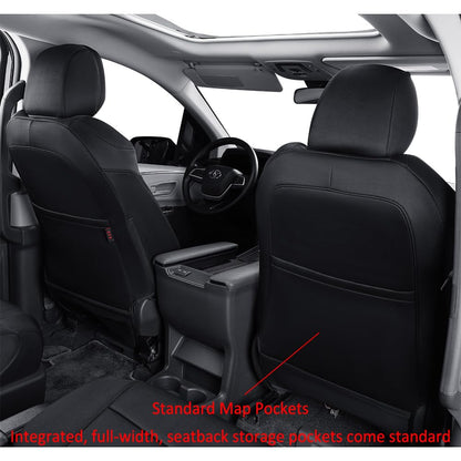 EKR Sienna seat covers — waterproof neoprene full set for 2021-2026 Toyota Sienna