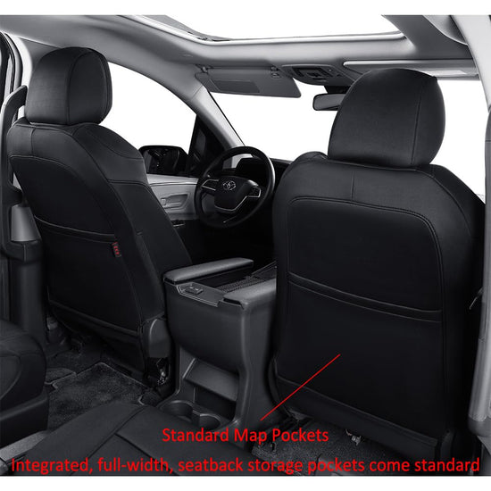 EKR Sienna seat covers — waterproof neoprene full set for 2021-2026 Toyota Sienna