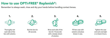 Contact lens cleaner — Multi purpose disinfecting solution with lens, 20 fl oz
