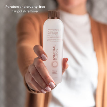 Mineral Fusion nail polish remover — acetone-free formula with natural solvents