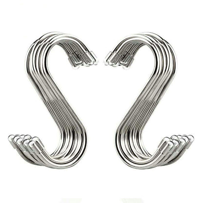 Storage hook — Evob 20 pack stainless steel S shaped hangers for various uses