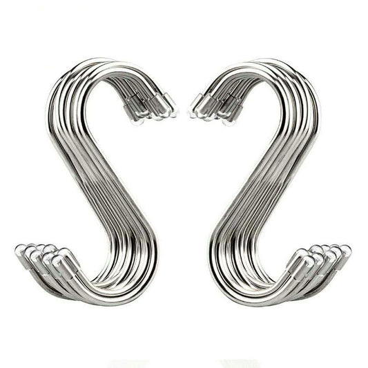 Storage hook — Evob 20 pack stainless steel S shaped hangers for various uses