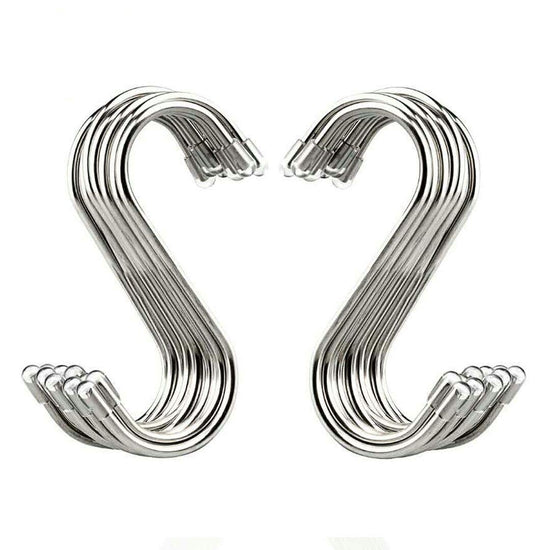 Storage hook — Evob 20 pack stainless steel S shaped hangers for various uses