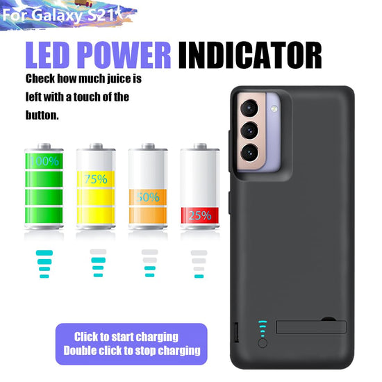 Cellular phone case — Upgraded battery for Samsung Galaxy S21 5G, 4800mAh capacity