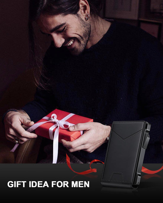 Wallet - RFID wallet with money clip and 2 ID windows for men