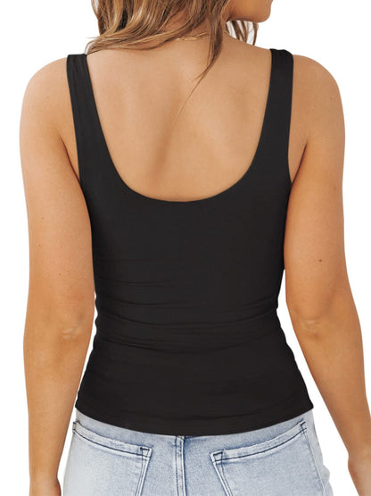 Shirt — Double lined v neck design