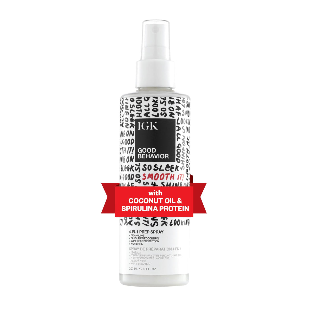 IGK good behavior 4-in-1 prep spray — leave in, detangle, heat protectant