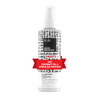 IGK good behavior 4-in-1 prep spray — leave in, detangle, heat protectant