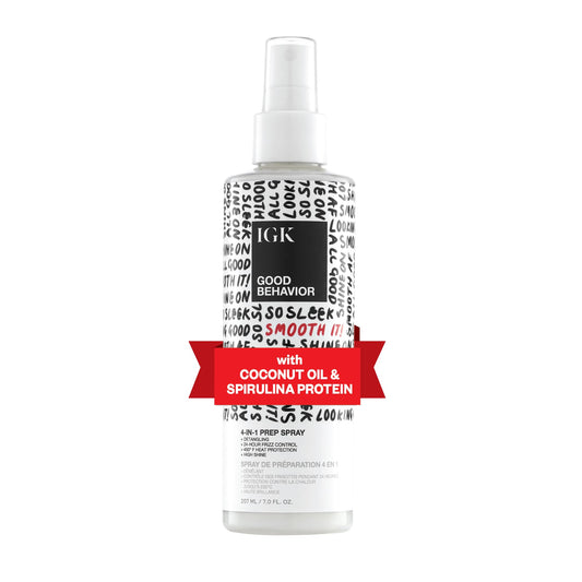 IGK good behavior 4-in-1 prep spray — leave in, detangle, heat protectant