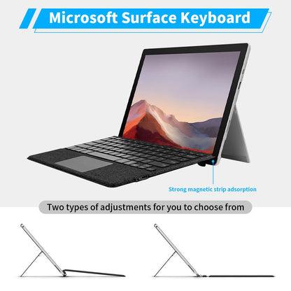 Sooguard Microsoft Surface Pro Keyboard for 11/10/9/8/X, 13" Ultra-Thin Detachable Bluetooth Type Cover with 7-Color Backlit, Multi-Touch Trackpad & Pen Holder