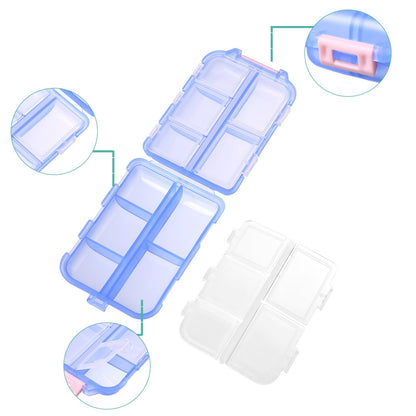Zuihug personal pill dispenser - compact and portable design with 10 compartments