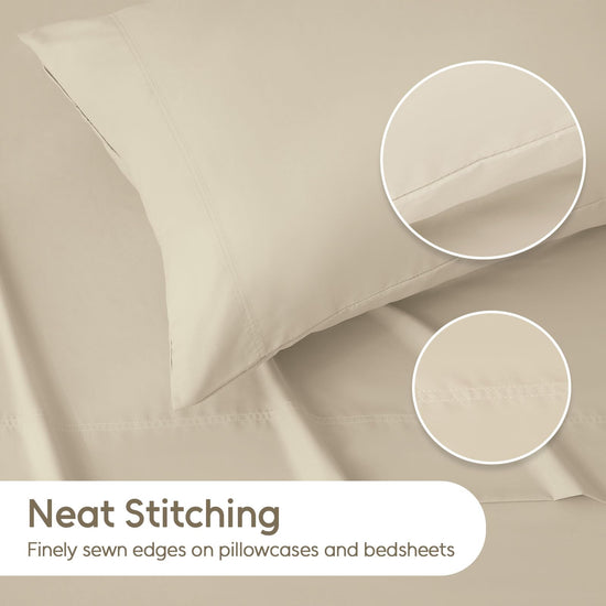 LONAVA bed linen set — hotel luxury wrinkle-free microfiber with deep pockets.