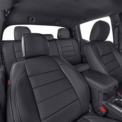 EKR Tacoma seat covers — custom fit faux leather for Toyota Tacoma 2016-2023 Double Cab/Crew Cab