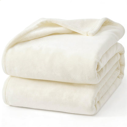 Hansleep flannel fleece throw blanket — super soft fluffy plush for all seasons
