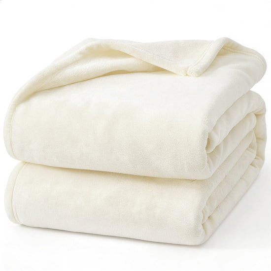 Hansleep flannel fleece throw blanket — super soft fluffy plush for all seasons