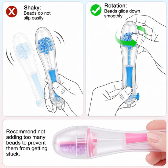 Myfivo fuse beads pen - time saving design with non-slip grip and high capacity chamber