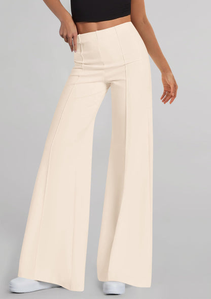 PRETTYGARDEN wide leg palazzo pants - high waisted trousers for casual wear