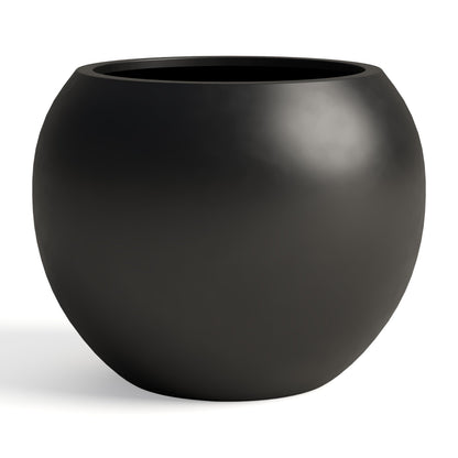 DTY planter — Premium fiberstone sphere design with drainage hole and coco mats