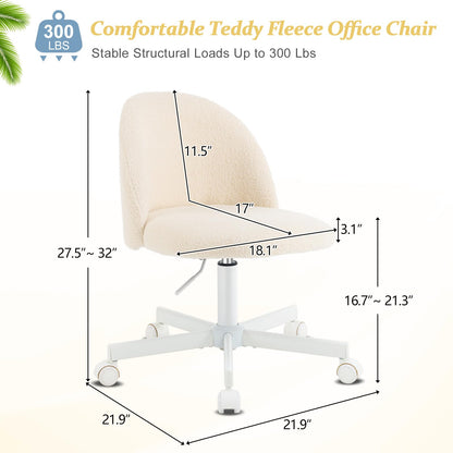 VINGLI desk chair with lumbar support and rolling swivel wheel