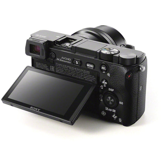 Sony Alpha a6000 digital camera with 16-50mm power zoom lens and 24.3MP sensor