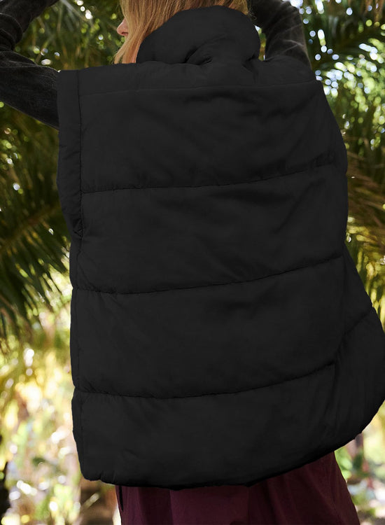 Dokotoo women's puffer vest with stand collar and pockets for winter wear
