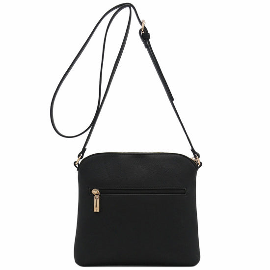 FashionPuzzle medium crossbody bag with tassel accent