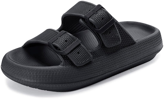 Weweya sandals — Pillow slippers with adjustable double buckle design