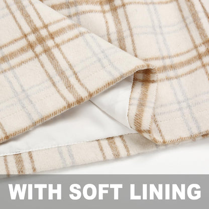 Kinghua wool plaid mini skirt — high waisted bodycon style