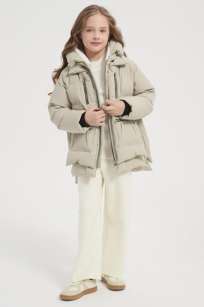 Orolay children hooded down coat - Quilted puffer jacket for winter wear
