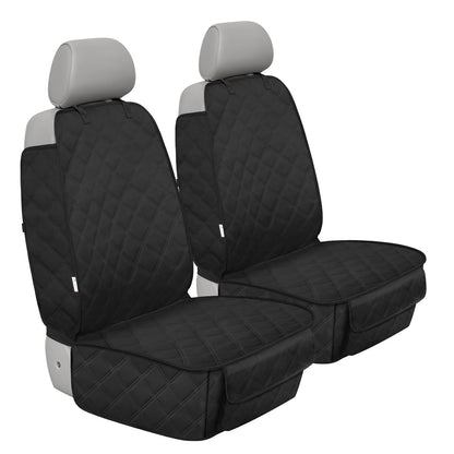 Vehicle seat cover — Heavy duty waterproof protector with side flaps, 2-pack