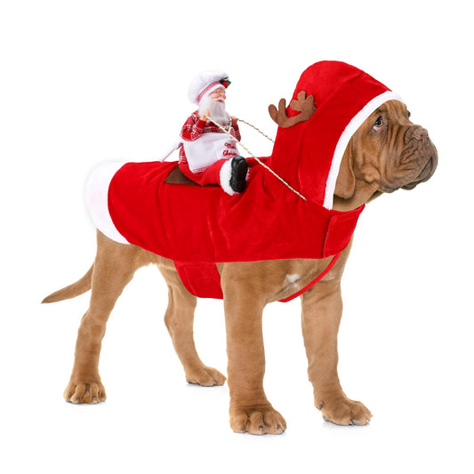 BWOGUE Santa dog costume — festive outfit for small to large pets