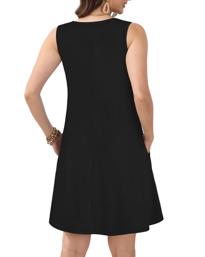 JOLIGAL summer dress with pockets and sleeveless design