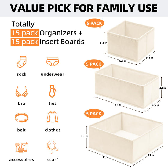 Caddy — Foldable fabric organizers for clothing and accessories