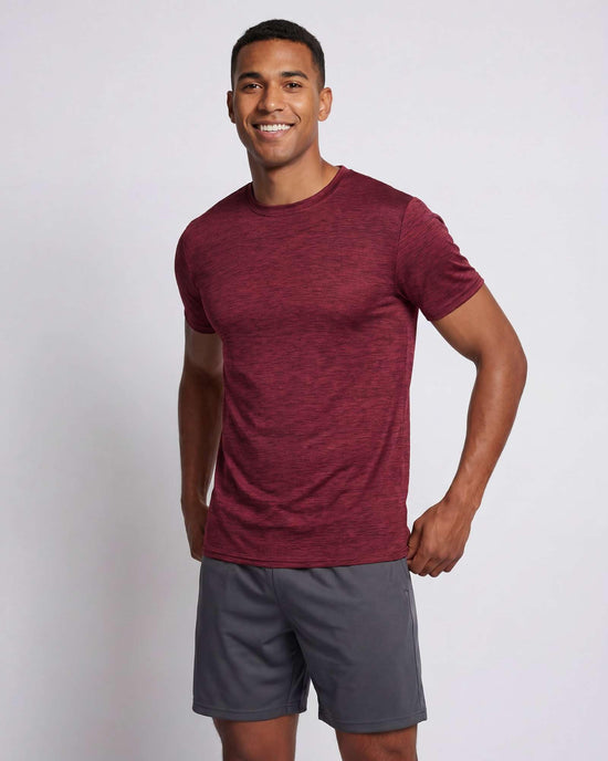 Real Essentials men's dry-fit short sleeve crew neck shirts