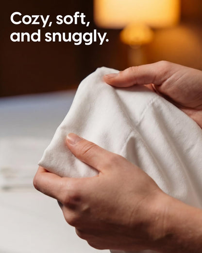 Bed linen set — Soft and cooling brushed microfiber with easy care features