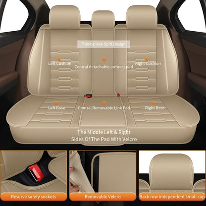 AOMSAZTO vehicle seat cover - Leather waterproof design for Subaru Outback 2007-2026 5 seats.