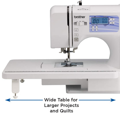 Brother HC1850 sewing machine — 130 built-in stitches and wide table
